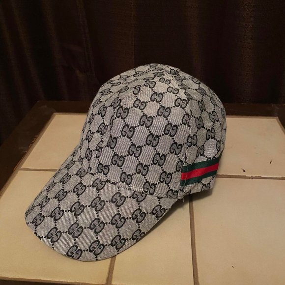 Original GG canvas baseball hat with web - Picture 3 of 8
